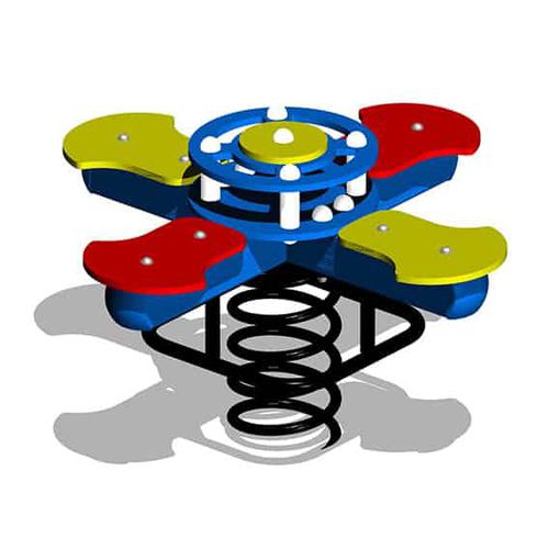 Gangorra de mola em material plástico - K-06 – UFO - GO ELAN - de 4 lugares