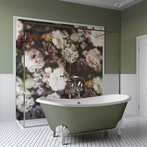 Painel decorativo em cerâmica - BLOSSOM DARK B - Devon&Devon - para ambiente interno / liso / ignífugo