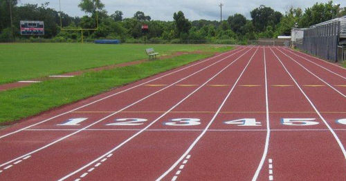Piso esportivo para ambiente externo - TRACK - No Fault - revestido de poliuretano / da linha comercial