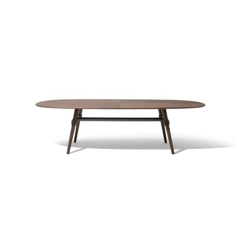 Mesa contemporânea - AGO - GIORGETTI - em compensado / em mármore / com base em nogueira
