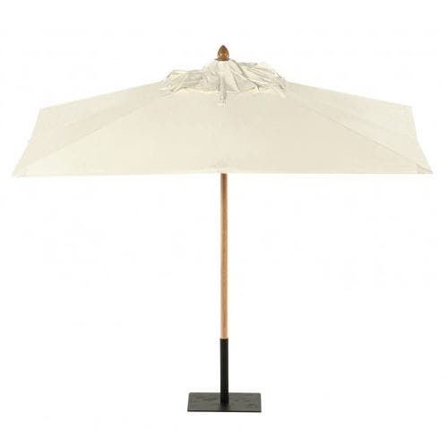 Ombrelone quadrado - ROMA - Tectona - em ferro forjado / em lona / em  madeira