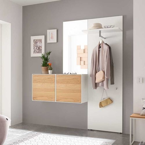 Móvel de entrada contemporâneo - EASY  - hülsta - de parede / em madeira laqueada / com compartimento de arrumação