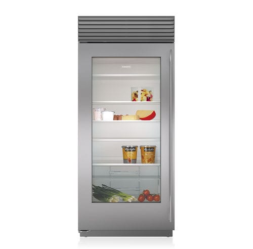 Refrigerador com 1 porta - BI-36RG/S - SUB-ZERO - da linha residencial / de embutir / com porta de vidro