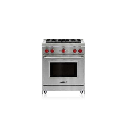 Fogão a gás - GR304 - SUB-ZERO - em aço inoxidável / com grill