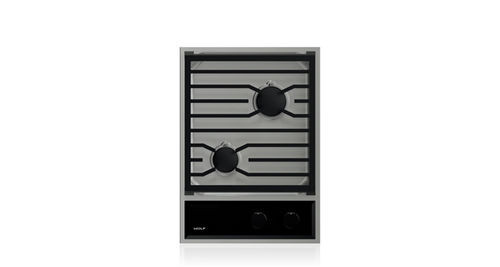 Cooktop a gás - CG152TF/S - SUB-ZERO - 2 bocas / de embutir / com botões