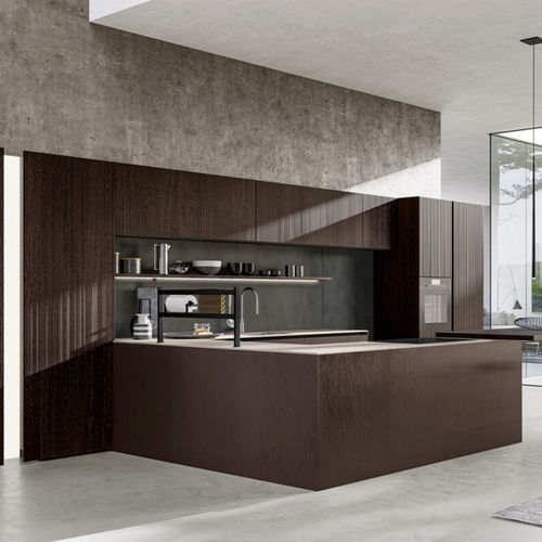 Cozinha contemporânea - CX 18 - COMPREX - em madeira / em pedra / em aço
