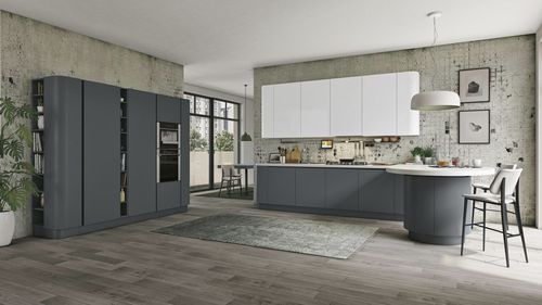 Cozinha contemporânea - CLOVER - CUCINE LUBE - em madeira / laqueada / fosca