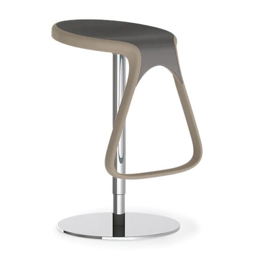 Banqueta alta contemporânea - GERNIS - CUCINE LUBE - com base em aço / giratória