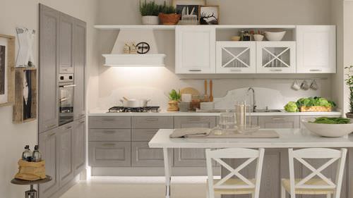 Cozinha clássica - AGNESE - CUCINE LUBE - em madeira / com pegas
