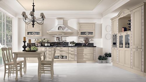 Cozinha clássica - VERONICA - CUCINE LUBE - em madeira / com pegas