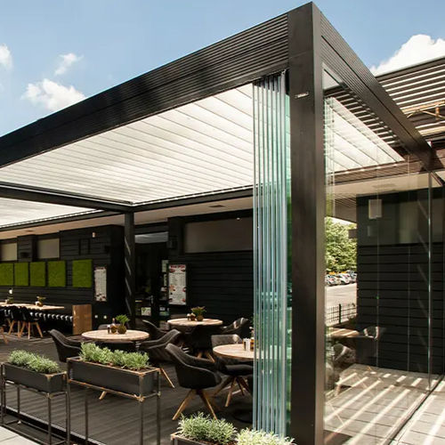 Varanda envidraçada autoportante - DON PEPE - Gibus SPA - em vidro / metálica / para restaurante