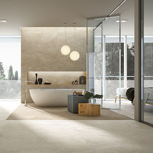 Placas de revestimento em grés porcelanato - THERMAE - NovaBell - escovada / 3D / com acabamento fosco