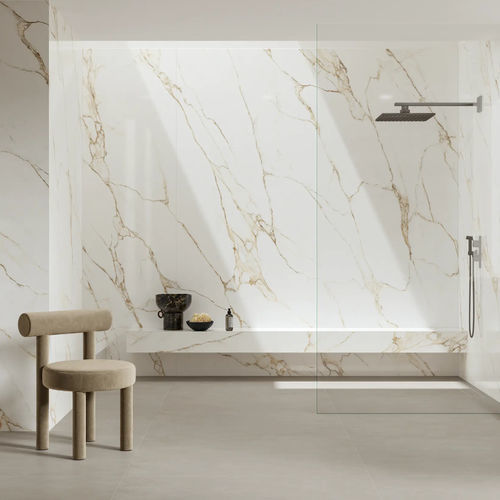 Placa de pedra em grés porcelanato - ATELIER - NovaBell - para piso / para ambiente interno / polida