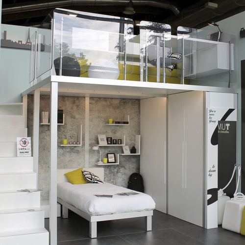 Quarto infantil branco - 301 - TUMIDEI - em laminado melamínico / em alumínio anodizado / unissexo