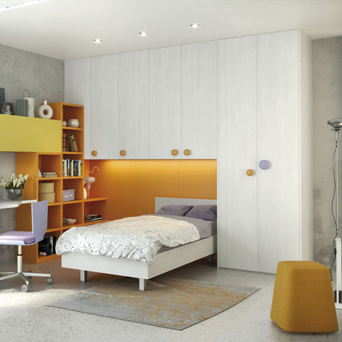 Guarda-roupa contemporâneo - 334 - TUMIDEI - em alumínio anodizado / em laminado melamínico / com portas de abrir
