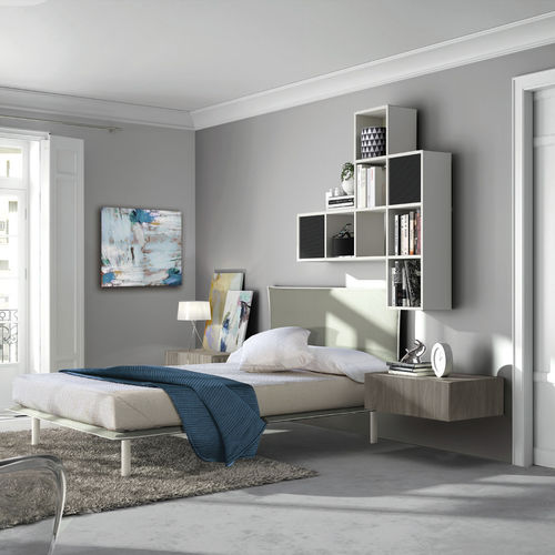 Quarto infantil branco - 348 - TUMIDEI - cinza / em laminado melamínico / em alumínio anodizado