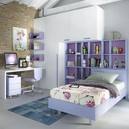 Guarda-roupa contemporâneo - 339 - TUMIDEI - em alumínio anodizado / em laminado melamínico / com portas de abrir