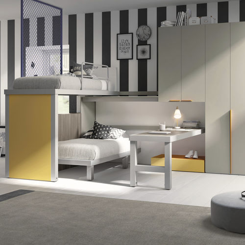 Cama alta - 322 - TUMIDEI - de solteiro / contemporânea / infantil (unissexo)