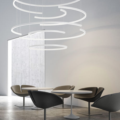 Perfil de iluminação suspenso - BROOKLYN ROUND  - PANZERI - de LED / dimerizável / modular