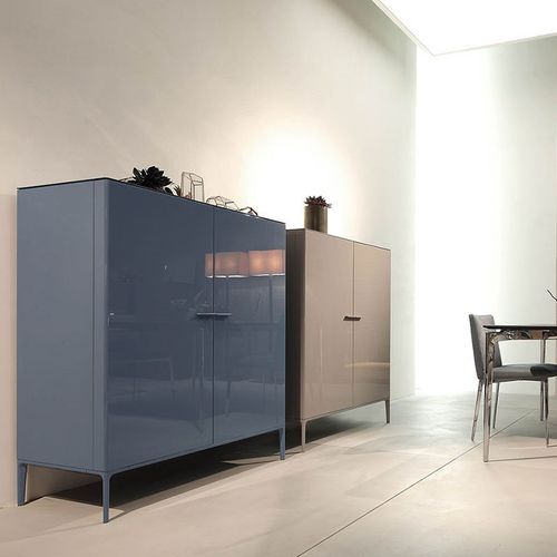 Buffet aparador alto - Side Up - ALIVAR - contemporâneo / em MDF laqueado / em alumínio pintado
