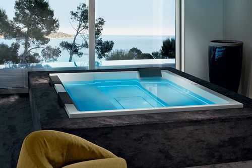 Spa de embutir - REST - GRUPPO TREESSE - retangular / de 6 lugares / de 5 lugares