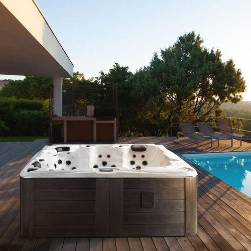 Spa acima do piso - MYKONOS - GRUPPO TREESSE - quadrado / de 3 lugares / de 2 lugares
