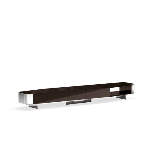 Buffet aparador contemporâneo - DIAGRAMMA - Minotti - em alumínio / em aço inoxidável polido / em MDF laminado