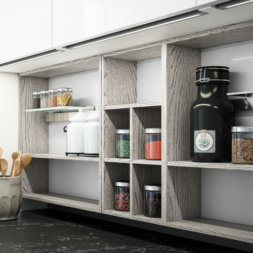 Estante de parede - LOUNGE  - COMPOSIT - contemporânea / em madeira / para cozinha