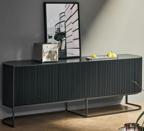 Buffet aparador contemporâneo - Dune - BONALDO - em metal pintado / em cerâmica / com folheado de madeira