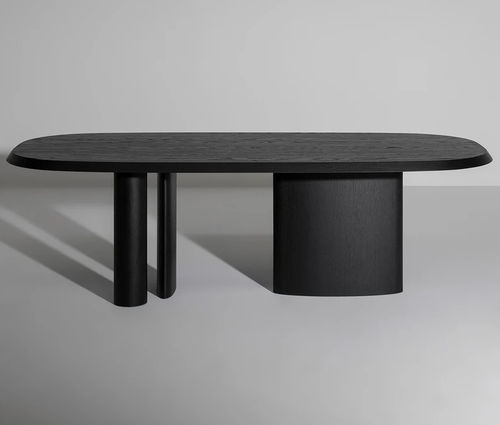 Mesa de jantar contemporânea - Padiglioni - BONALDO - em carvalho / em nogueira / com folheado de madeira