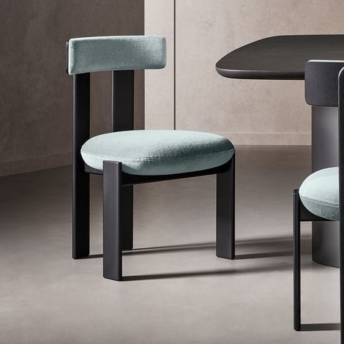 Cadeira contemporânea - Pi  - BONALDO - para ambiente interno / em couro / em tecido