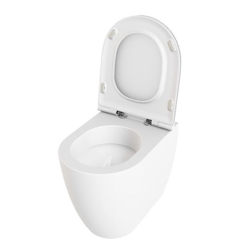 Vaso sanitário de piso - CMVCTPE00000 - Azzurra - em cerâmica / da linha residencial / oval