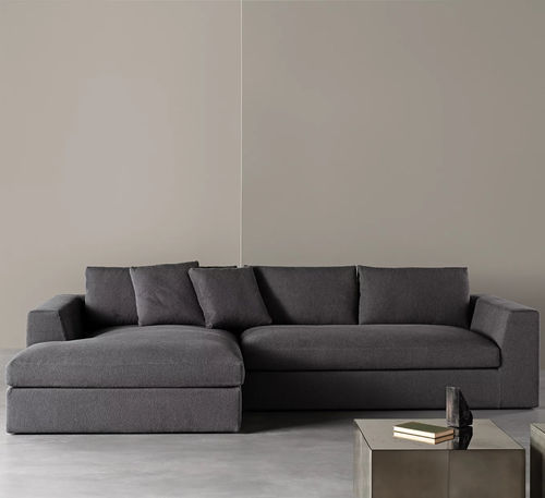 Sofá modular - LOUIS - MERIDIANI - contemporâneo / em tecido / em couro
