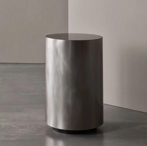 Mesa lateral contemporânea - BELT - MERIDIANI - em vidro / em mármore / com base em latão