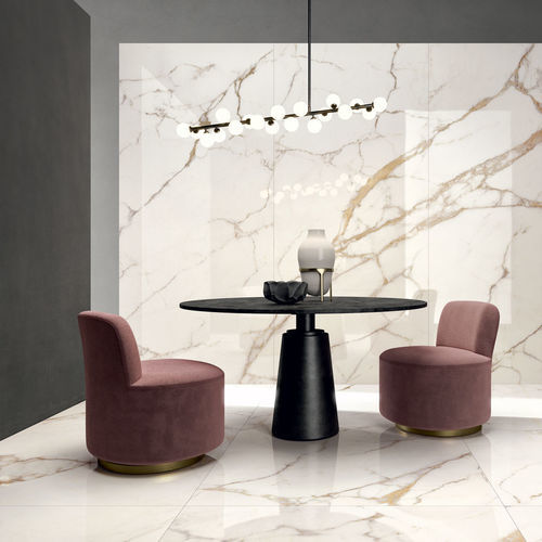 Placas de revestimento em grés porcelanato - CALACATTA ORO - LEA CERAMICHE - em cerâmica / em porcelana / em mármore