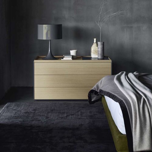 Cômoda contemporânea - Surface - B&B Italia - em madeira / em MDF laqueado / em aço