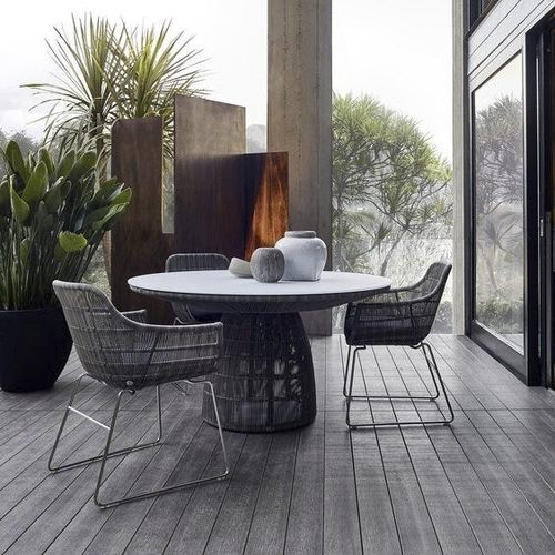 Cadeira contemporânea - Crinoline - B&B Italia - para ambiente externo / em tecido / em polietileno