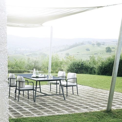 Cadeira contemporânea - BOREA - B&B Italia - para ambiente interno / em tecido / em alumínio