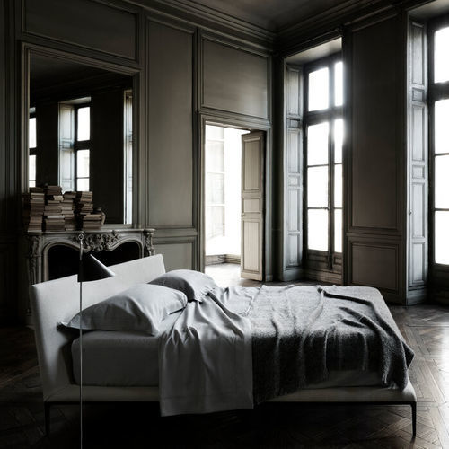 Cama de casal - B&B Atoll - B&B Italia - contemporânea / estofada / com cabeceira