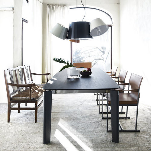 Mesa de jantar contemporânea - OSKAR - B&B Italia - em MDF / em vidro / em mármore