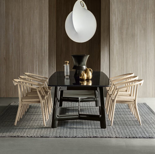 Mesa contemporânea - Alex - B&B Italia - em MDF / em vidro / em mármore