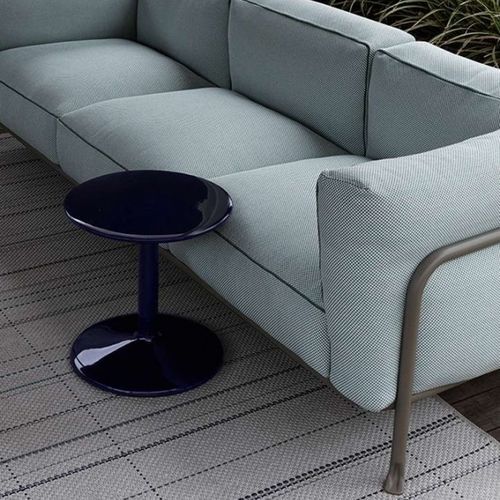 Mesa lateral contemporânea - Spool - B&B Italia - em grés porcelanato / com base em aço inoxidável / com base em grés porcelanato