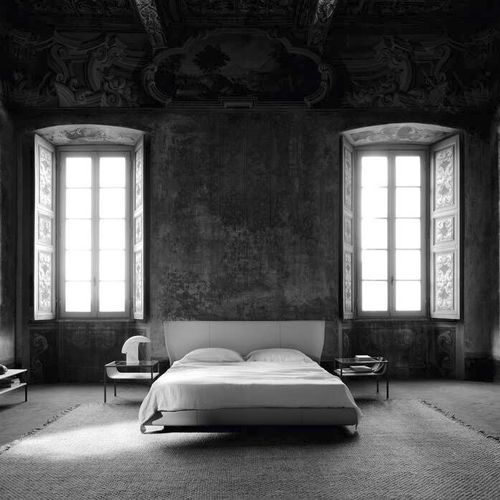 Cama de casal - Alys 10 - B&B Italia - contemporânea / estofada / com cabeceira