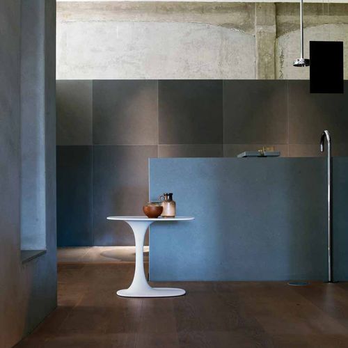 Mesa lateral contemporânea - Awa - B&B Italia - em CristalPlant® / com base em poliuretano / oval