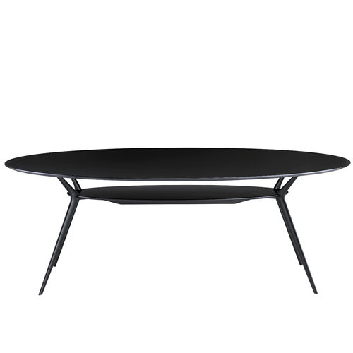 Mesa contemporânea - BIPLANE / 407 - ALIAS - em carvalho / com folheado de madeira / em MDF laqueado
