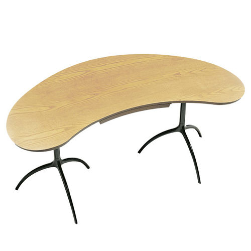 Mesa secretária de piso - TREE / 909 - ALIAS - contemporânea / em madeira de freixo / em alumínio