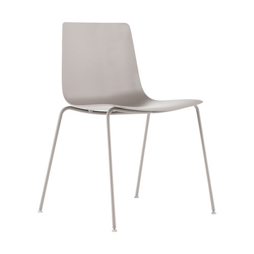 Cadeira de jardim contemporânea - SLIM / 89C_O - ALIAS - para ambiente externo / em polipropileno / com base em aço inox laqueado