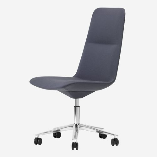 Cadeira de conferência contemporânea - SLIM MEDIUM 5 / 823 - ALIAS - para ambiente interno / em tecido / em couro