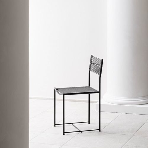 Cadeira contemporânea - SPAGHETTI / 101 - ALIAS - para ambiente interno / em couro / em PVC
