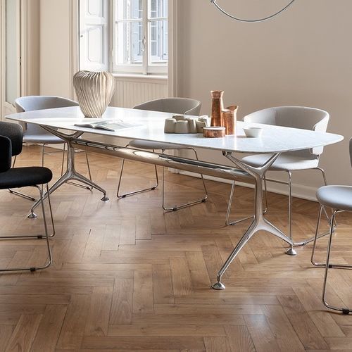 Mesa de trabalho contemporânea - FRAME / 495_160F - ALIAS - em laminado / com folheado de madeira / em laminado melamínico